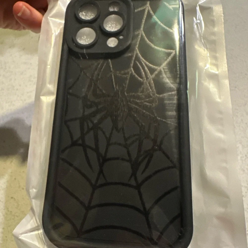 iphone 15 pro max case new black spider new in package drop proof